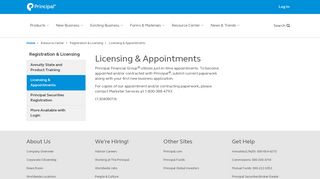 Licensing & Appointments - Principal Advisors - Principal Financial
