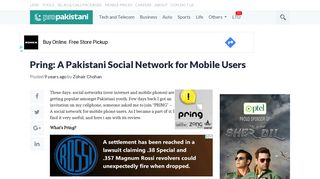 Pring: A Pakistani Social Network for Mobile Users - ProPakistani