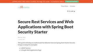 Secure Rest Services and Web Applications with Spring Boot Security ...