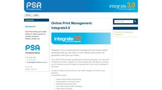 Print Systems Australia | integrate3.0