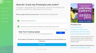 How do I track my Printerpix.com order? | How-To Guide - GetHuman