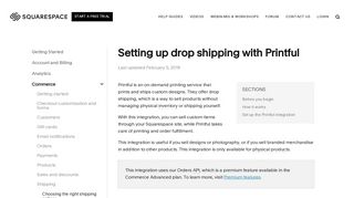 Setting up drop shipping with Printful – Squarespace Help