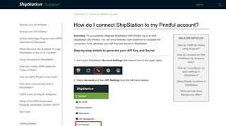 How do I connect ShipStation to my Printful account? – ShipStation