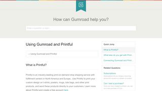 Using Gumroad and Printful | Gumroad Help Center