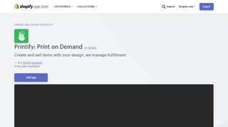 Printify: Print on Demand – Ecommerce Plugins ... - Shopify App Store