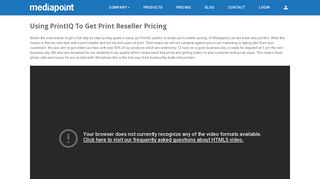 Using PrintIQ To Get Print Reseller Pricing - Mediapoint