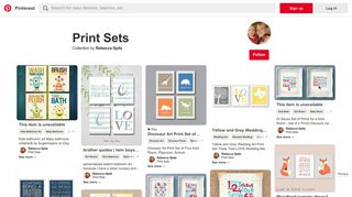 Print Sets - Pinterest