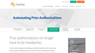 Automating Prior Authorizations - Availity
