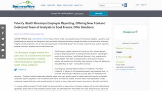 Priority Health Revamps Employer Reporting, Offering ... - Business Wire