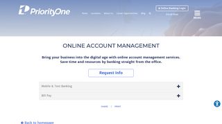 Online Account Management | PriorityOne Bank | Magee, MS ...