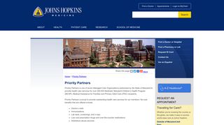Priority Partners - Johns Hopkins Medicine