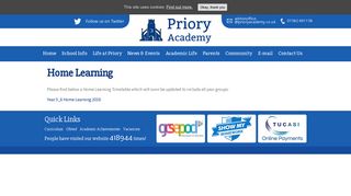 Home Learning – Priory Academy