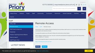 Remote Access | Penwortham Priory Academy