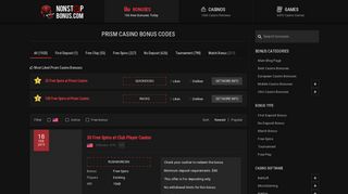 Prism Casino - NONSTOPBONUS.COM
