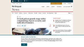 French prison guards stage strike complaining of poor security and ...