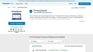 Top 74 Reviews and Complaints about PrivacyGuard