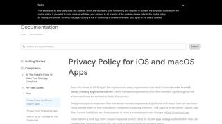 Privacy Policy for iOS and macOS Apps - Iubenda