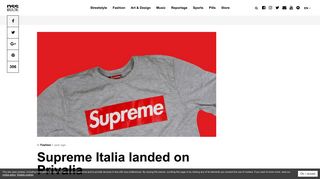 Supreme Italia landed on Privalia - nss magazine