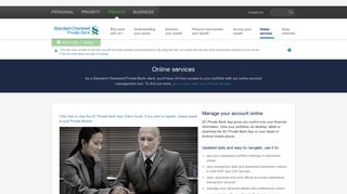Online services - Standard Chartered Private Bank