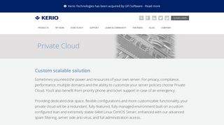 Private Cloud | Kerio Technologies