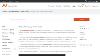 What is Namecheap Private Email? - Email service - Namecheap.com
