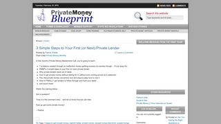 private money blueprint | Private Money For Real Estate - Real Estate ...