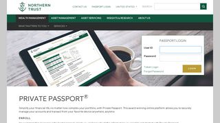 Northern Trust Private Passport Online Wealth Management Suite