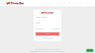 Login to your online PO Box and Mail forwarding Center. - Private Box
