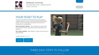 McMaster University | electronic Pre-Participation Evaluation - PRIVIT