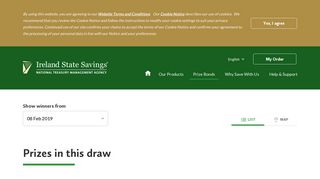 Ireland State Savings - Recent Draw Results