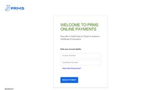 PRMS Online Payments
