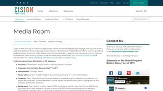 PR Newswire - A Cision Company - Media Room