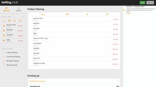 betting.club - Horse Racing and Sports betting site. 100% Aussie ...