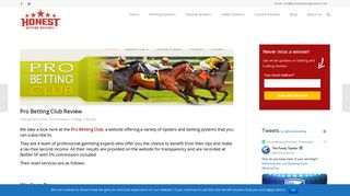 Pro Betting Club Review - Honest Betting Reviews