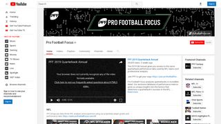 Pro Football Focus - YouTube