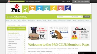 Welcome to the PRO CLUB Members Page. - Pet.co.nz