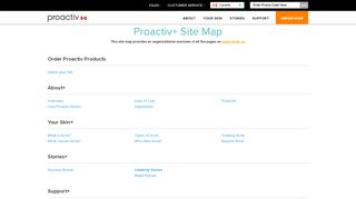 Proactiv Site Map | Proactiv®