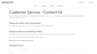 Contact Us | Proactiv Customer Service - Proactiv Australia
