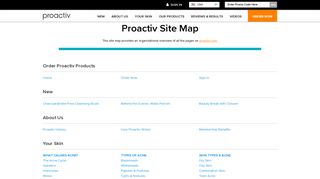 Proactiv Website | Proactiv Site Map | Proactiv®