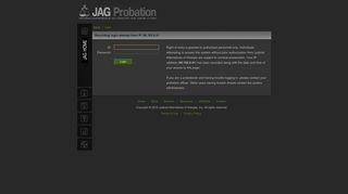 JAG Probation - Login
