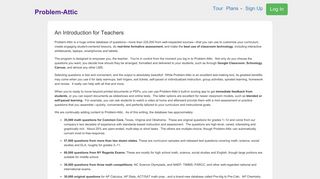 Introduction for teachers - Problem-Attic