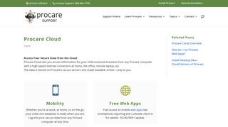 Procare Cloud - Procare Support