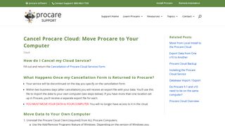 Cancel Procare Cloud: Move Procare to Your Computer - Procare ...