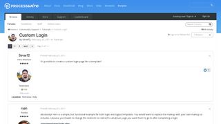 Custom Login - Tutorials - ProcessWire Support Forums