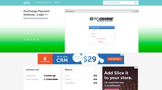 secure2.procharge.com - ProCharge Payment Gateway : Lo... - Secure ...