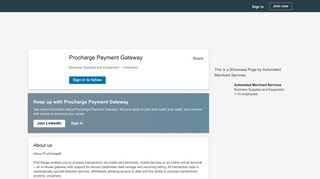Procharge Payment Gateway | LinkedIn