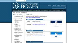 Distance Learning / Buzz Login Lookup - List All