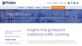 Shopper Insight | People Counting Solutions | Prodco Analytics