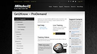 ProDemand Support - Mitchell 1