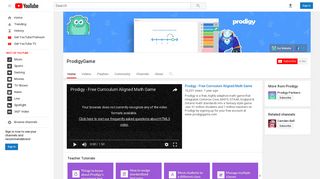 ProdigyGame - YouTube